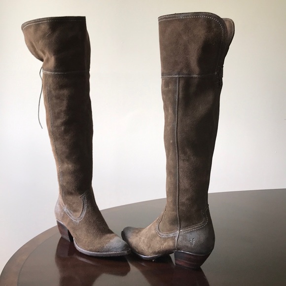 over the knee frye boots